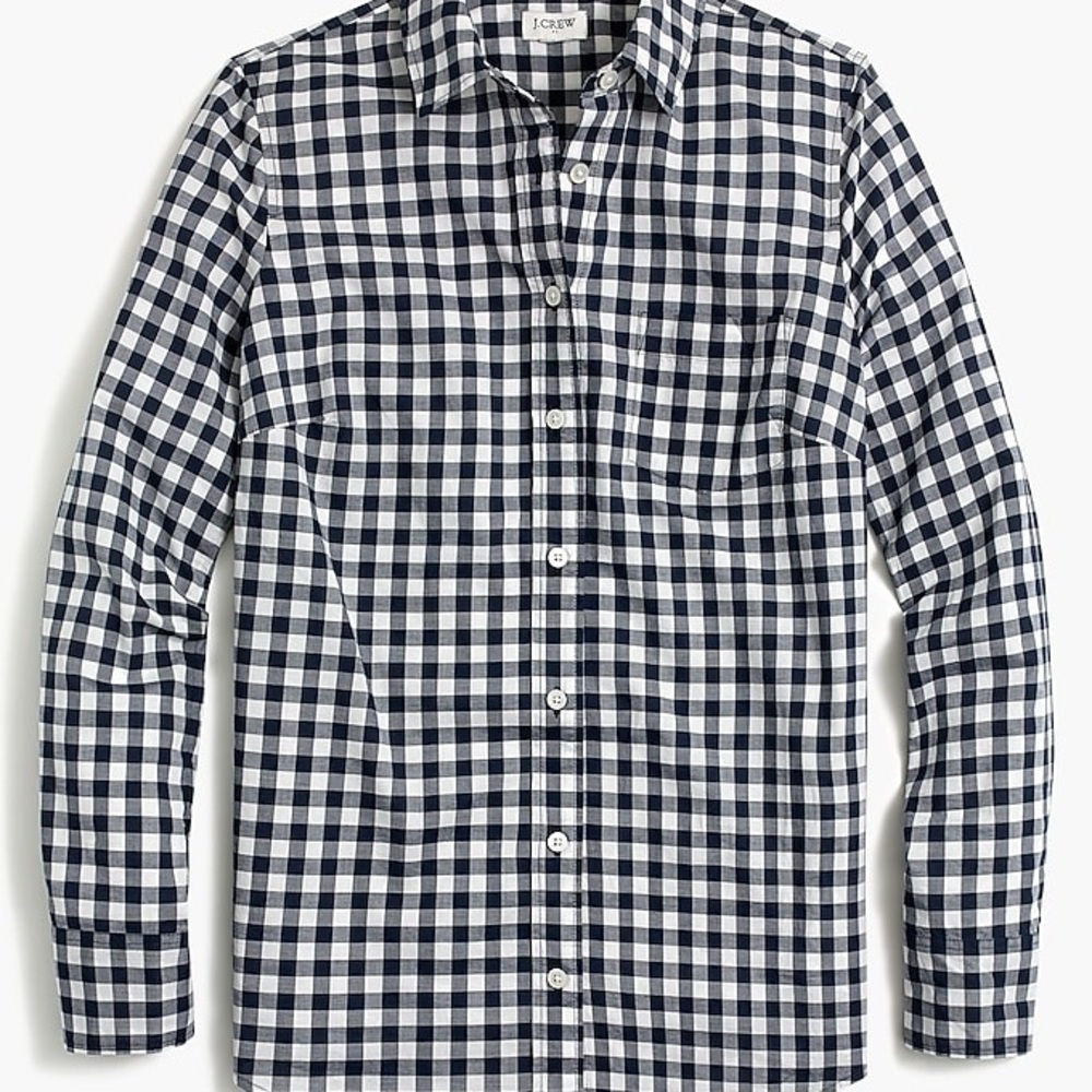 J. Crew Slim-fit stretch cotton poplin shirt in gingham